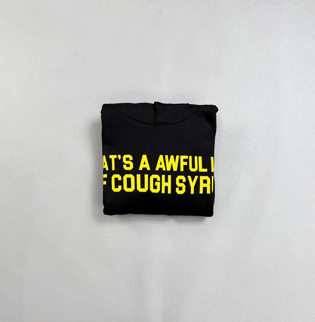 Unbranded ¥240 “That’S A Awful Lot Of Cough Syrup” Hoodie - Image 5
