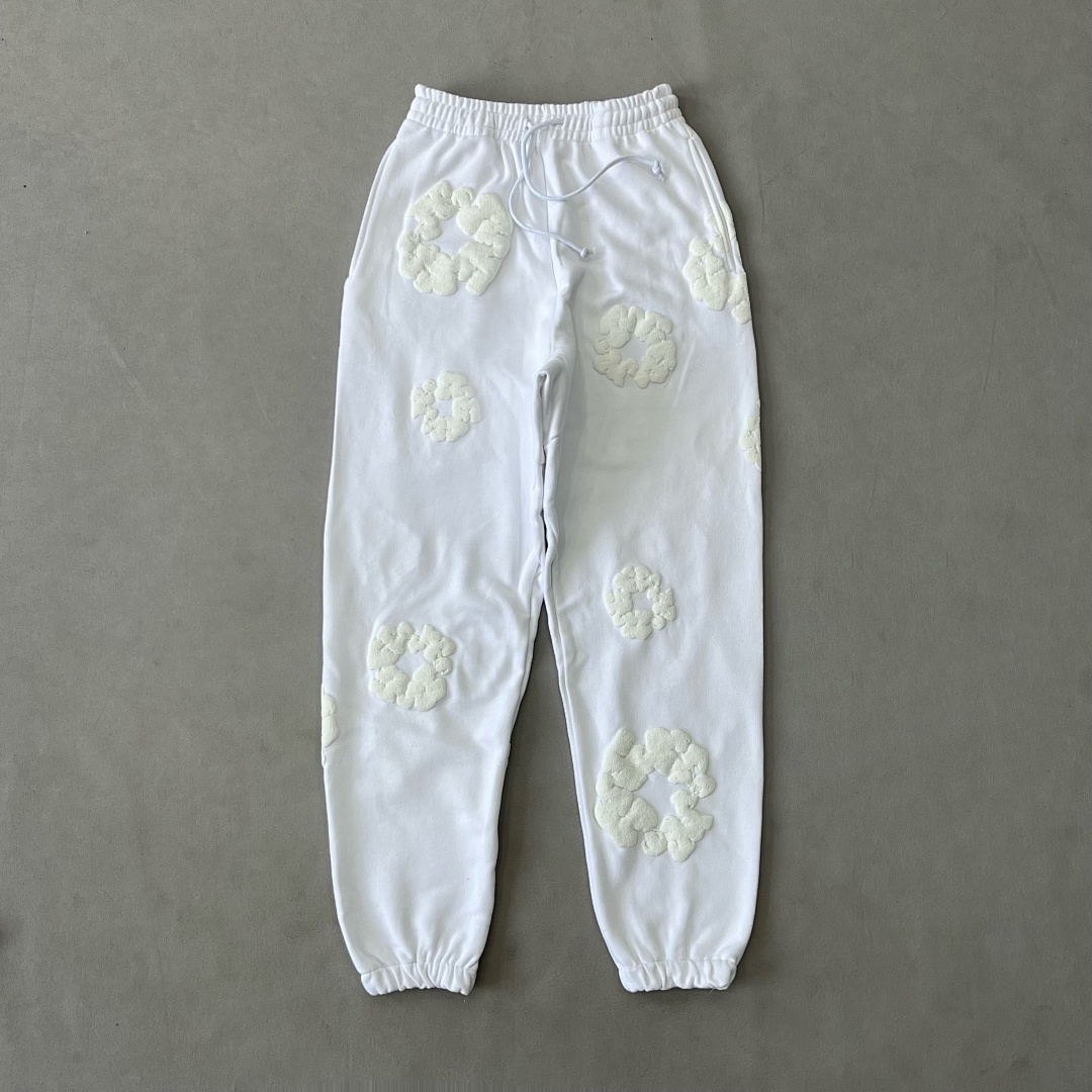Unbranded ¥268 White Denim Tears Cotton Wreath Sweatpants, photo 1