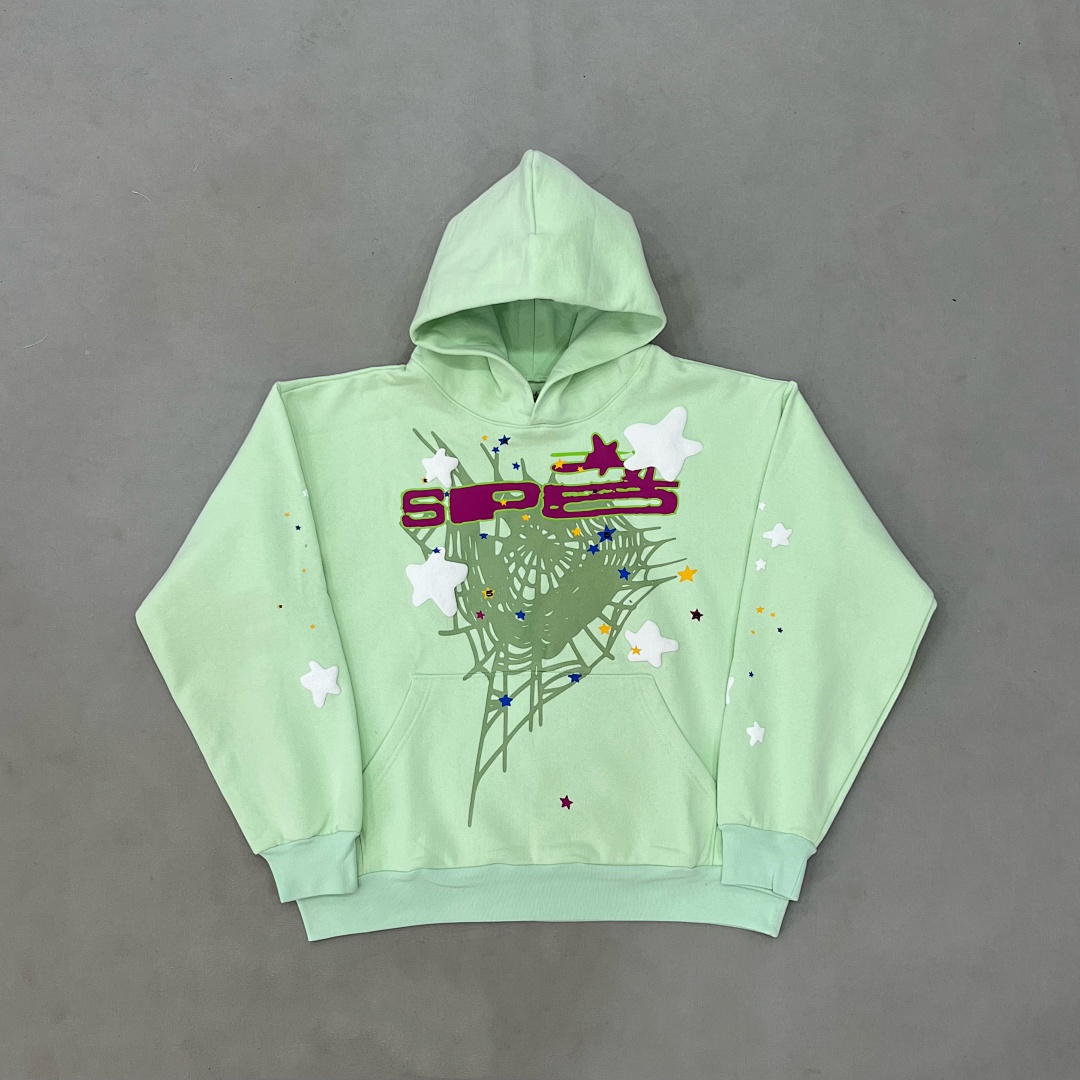 Sp5der Sp5der ¥150🔥Discount🔥SP5 Mint Hoodie 1:1, photo 1