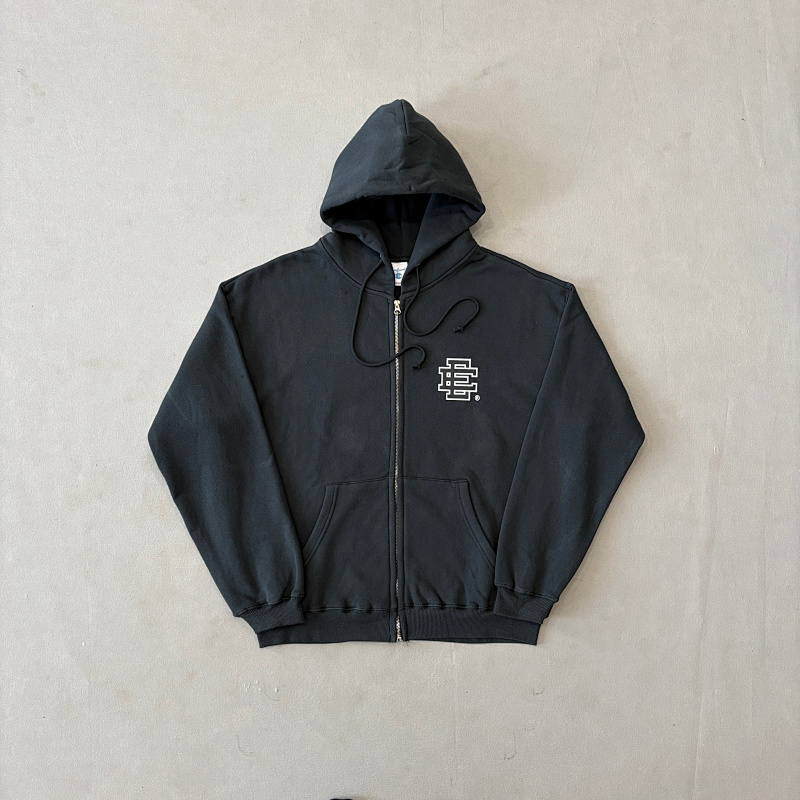 Christian Louboutin ¥298 EE Basic Zip Up Hoodie Grey/White (FW24)