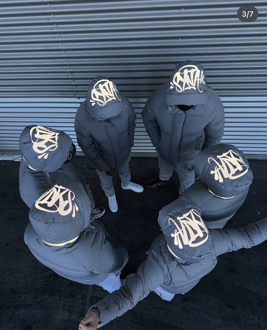 Syna World ¥490 Synaworld Down Jacket (Grey) - Image 27