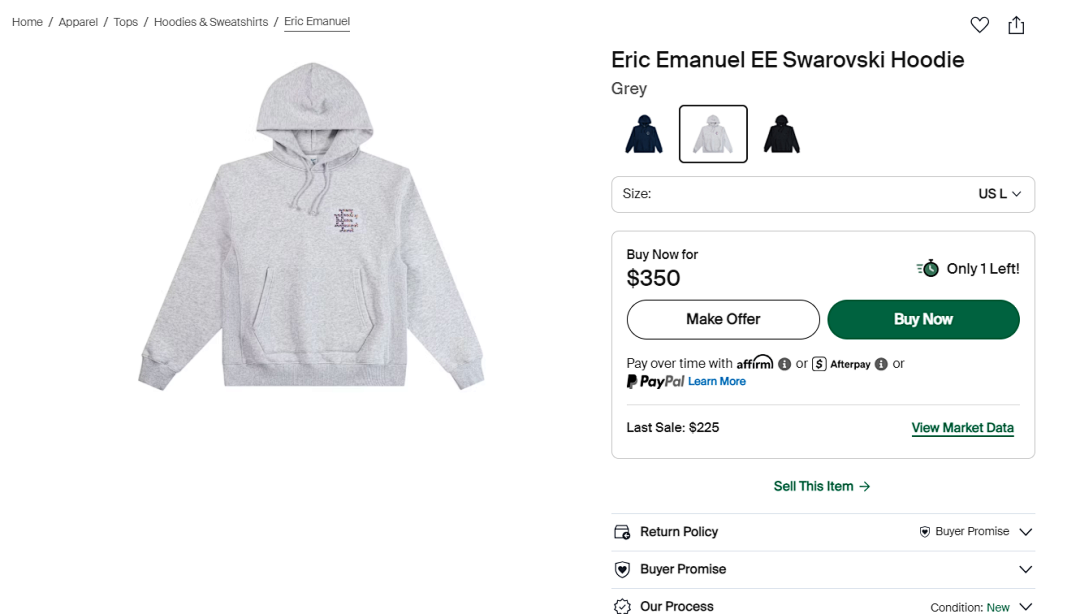Christian Louboutin ¥268 EE Swarovski Hood Suit - Image 2