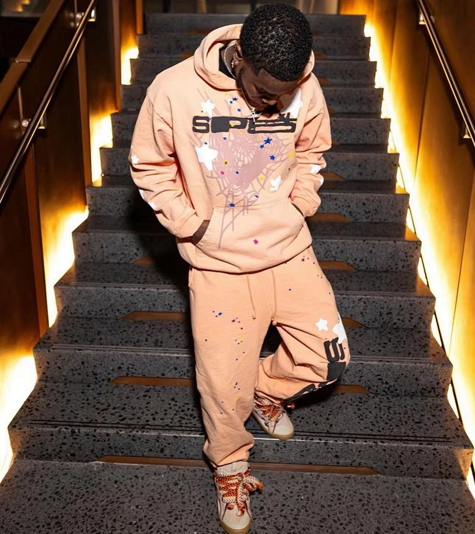 Sp5der ¥150🔥Discount🔥SP5 PEACH HOODIE 1:1 - Image 4