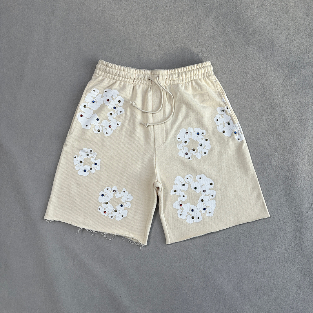 Unbranded ¥198 Rhinestone Cotton Wreath Shorts - Image 12