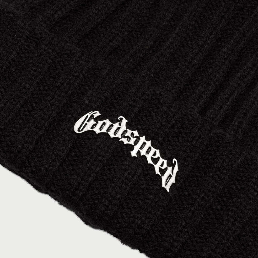 Godspeed ¥98 God Speed Og Logo Emblem Beanie (Black) - Image 5