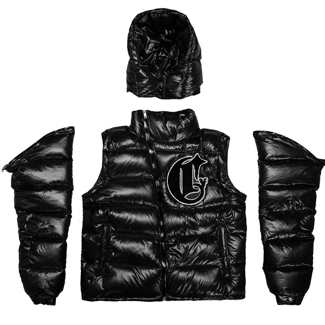 Gallery Dept ¥588 Corvidae Shiny Black V2 Puffer Jacket - Image 22