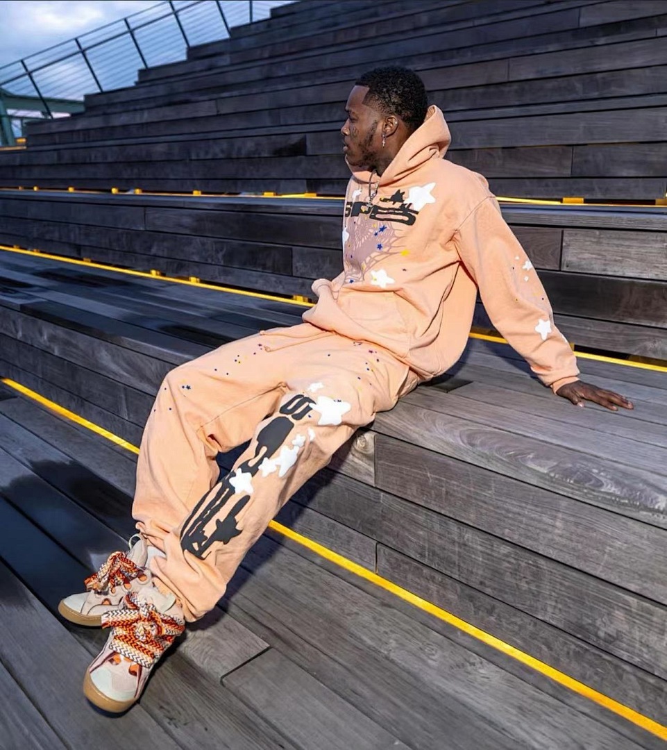 Sp5der ¥150🔥Discount🔥SP5 PEACH HOODIE 1:1 - Image 5