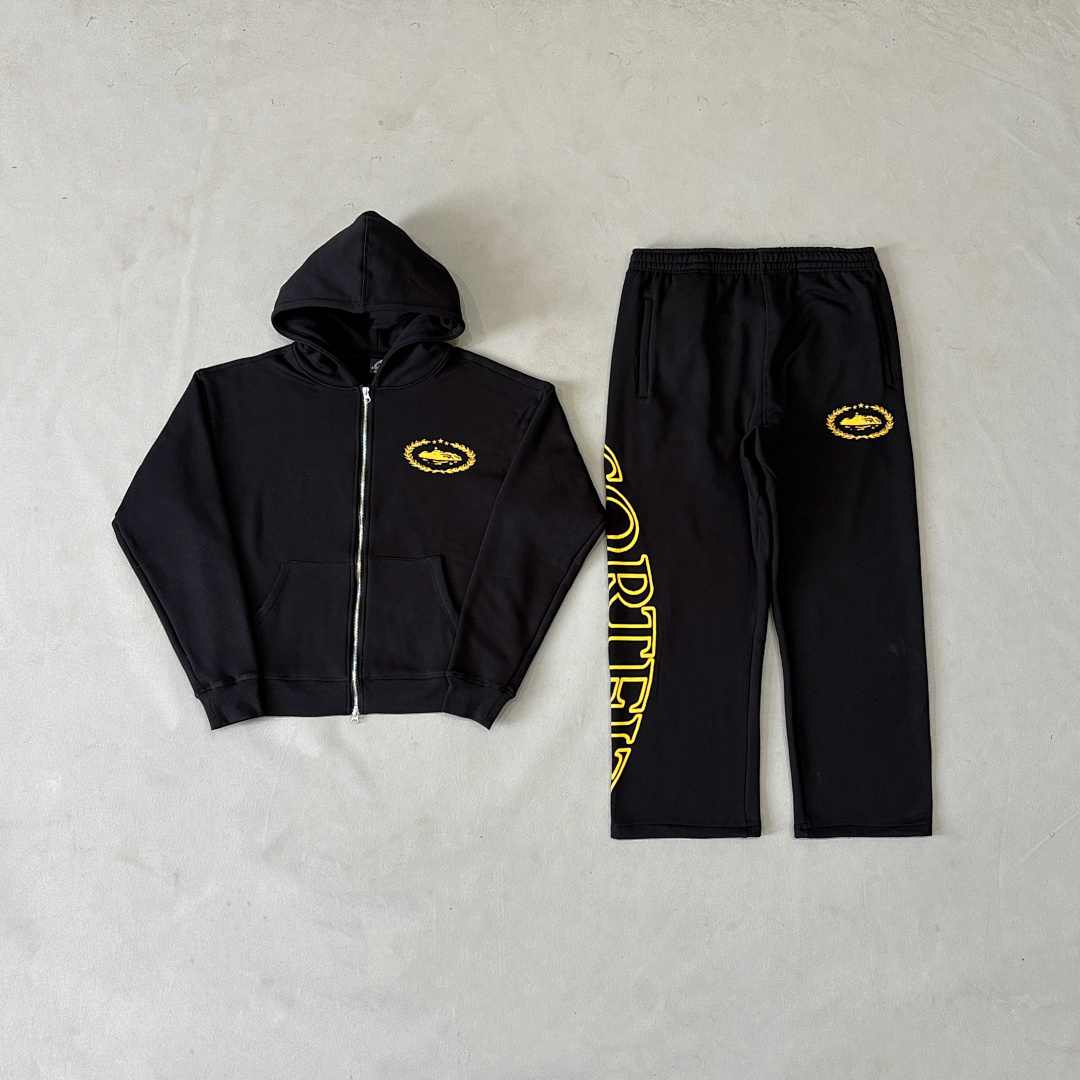 Corteiz ¥228 Corteiz Superior Royale Zip Set-Black
