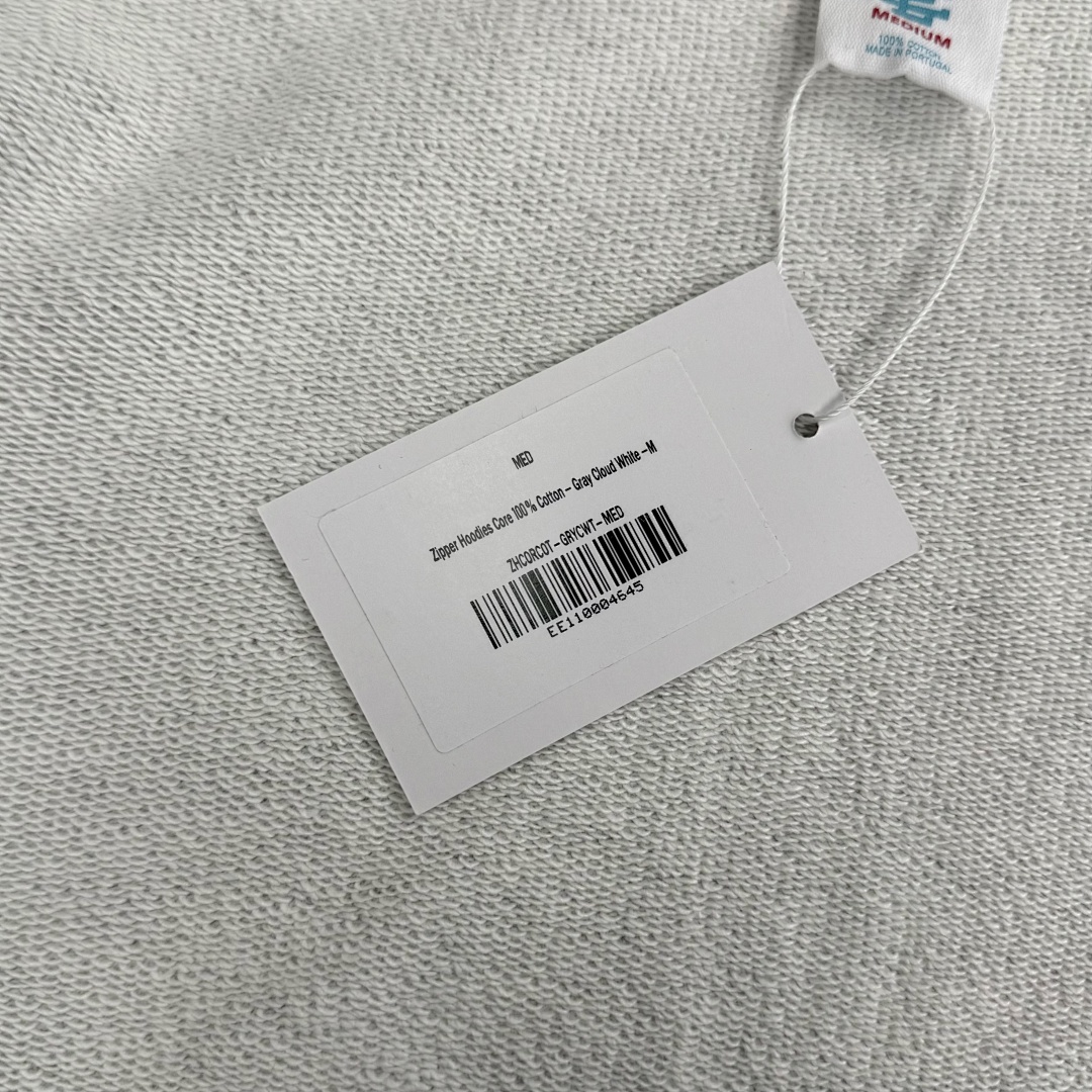 Christian Louboutin ¥298 EE Basic Zip Up Hoodie Grey/White (FW24) - Image 9