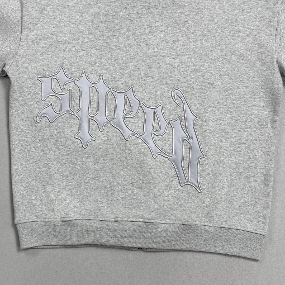 Godspeed ¥298 OG Logo Sweatsuit V2 Godspeed (Grey/Silver Satin) - Image 13