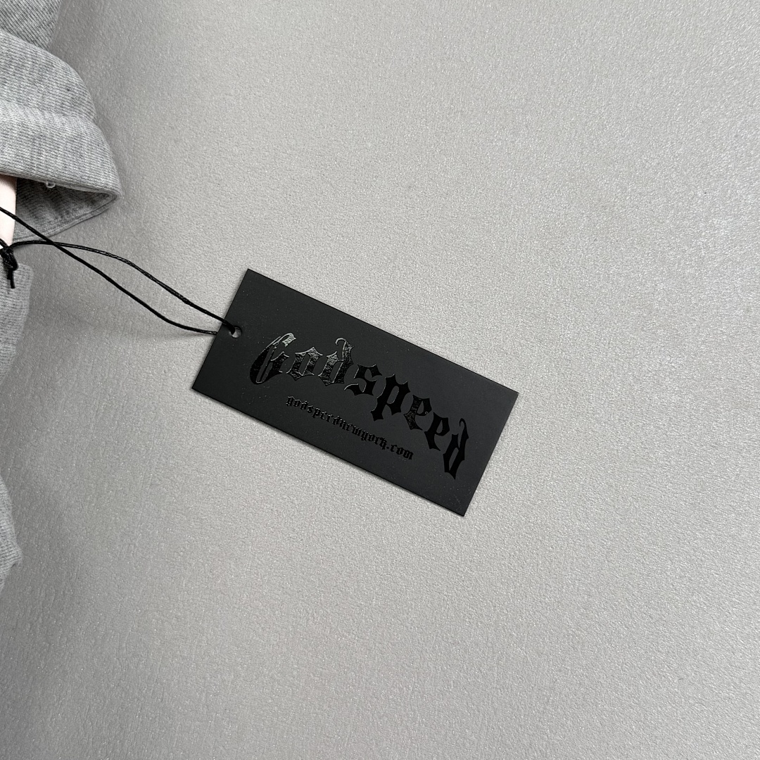 Godspeed ¥298 OG Logo Sweatsuit V2 Godspeed (Grey/Silver Satin) - Image 19
