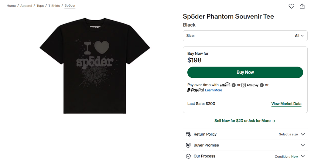 Sp5der ¥98 Sp5Der Tee - Image 3