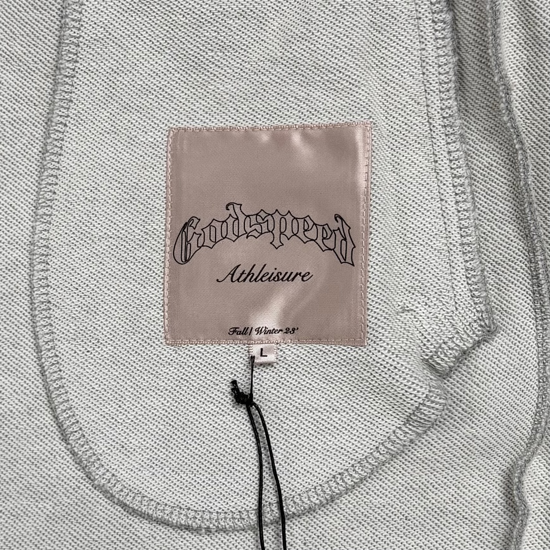 Godspeed ¥298 OG Logo Sweatsuit V2 Godspeed (Grey/Silver Satin) - Image 34