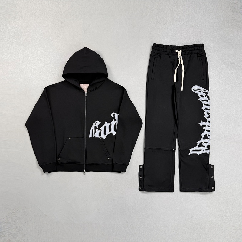 Godspeed ¥298 OG LOGO SWEATSUIT V2 Godspeed (Black/Silver Satin)
