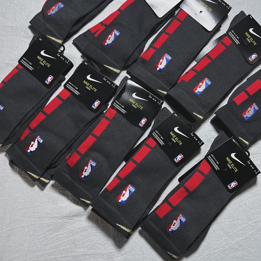 Accessiories NBA BLACK/GREY Red Black Grey Socks - Image 8