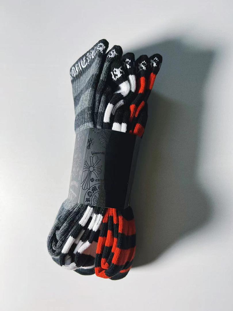 Chanel Chrome Hearts Stripe Socks - Image 5