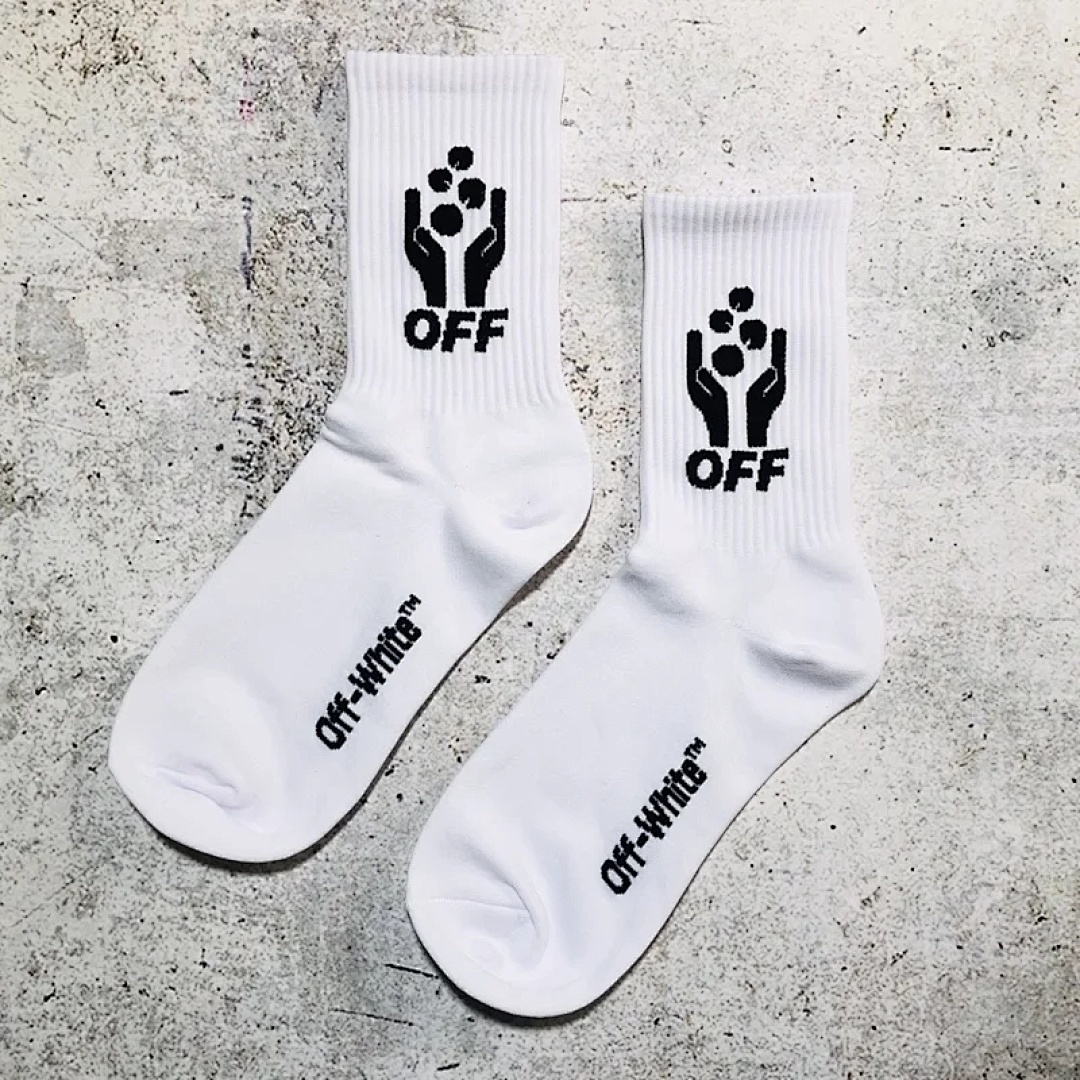 Accessiories OFF White Socks Fluorescent (Light Green) - Image 2