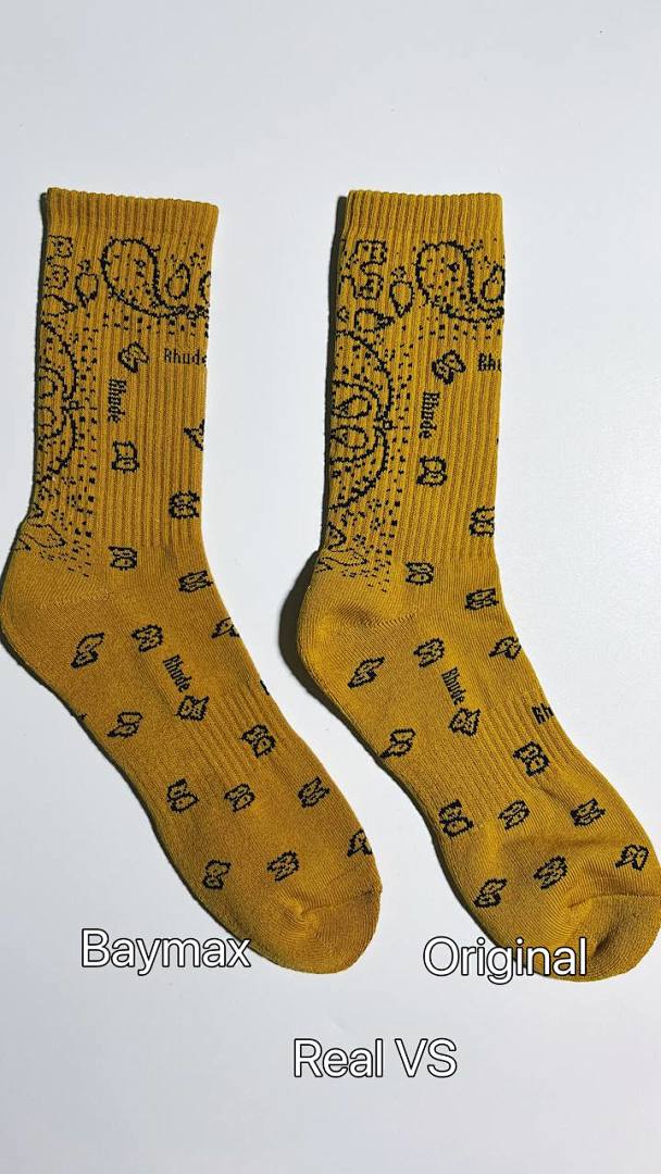 Accessiories RHUDE BANDANA JACQUARD Towel SOCK——Yellow - Image 17