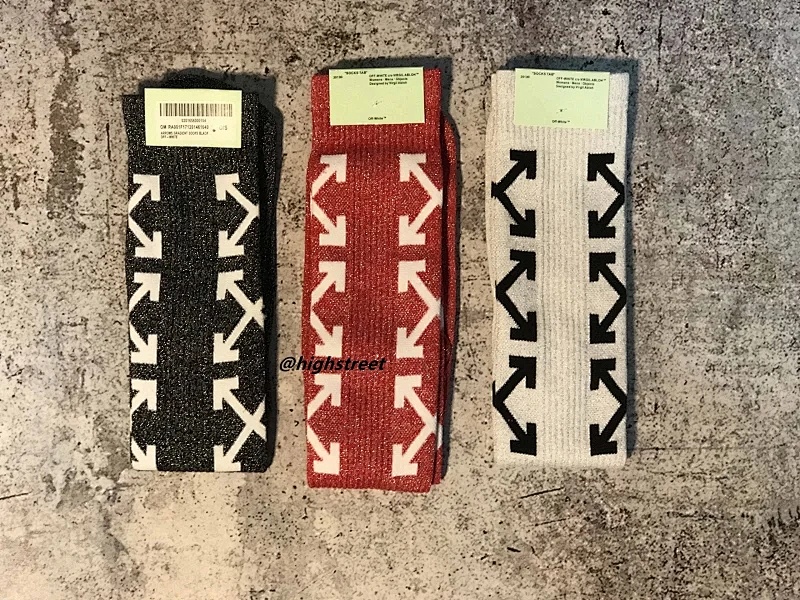 Accessiories OFF WHITE Metallic Thread Socks Ow Gold Silk (Pink), photo 1