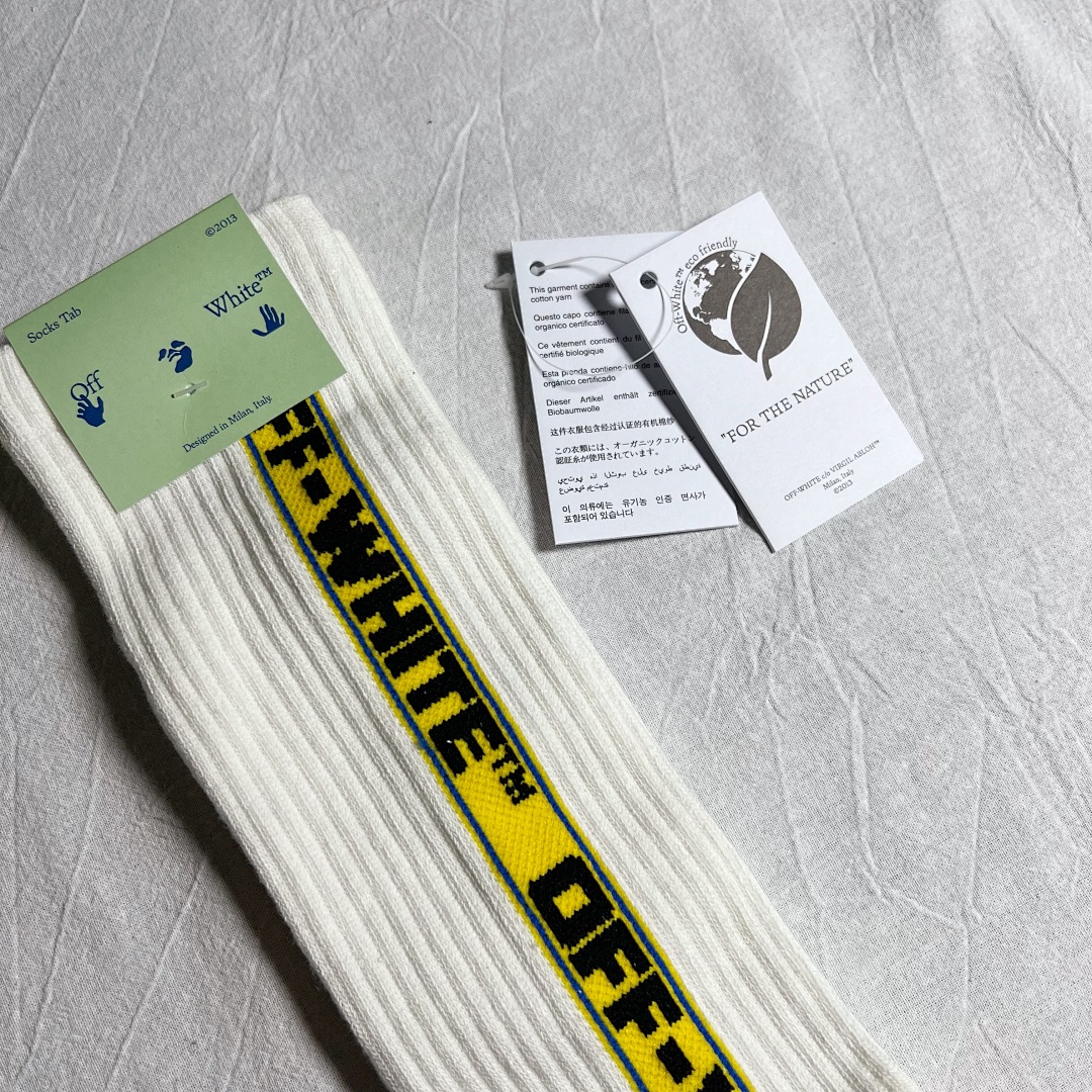 Accessiories OFF WHITE Industry Yellow Sock - Image 9