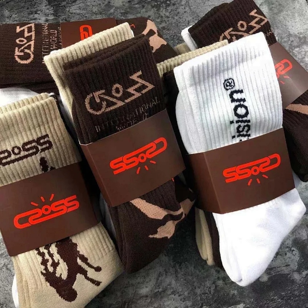 Accessiories 1:1 Travis Scott 2021FW Towel Socks (3 Paris One Set), photo 1
