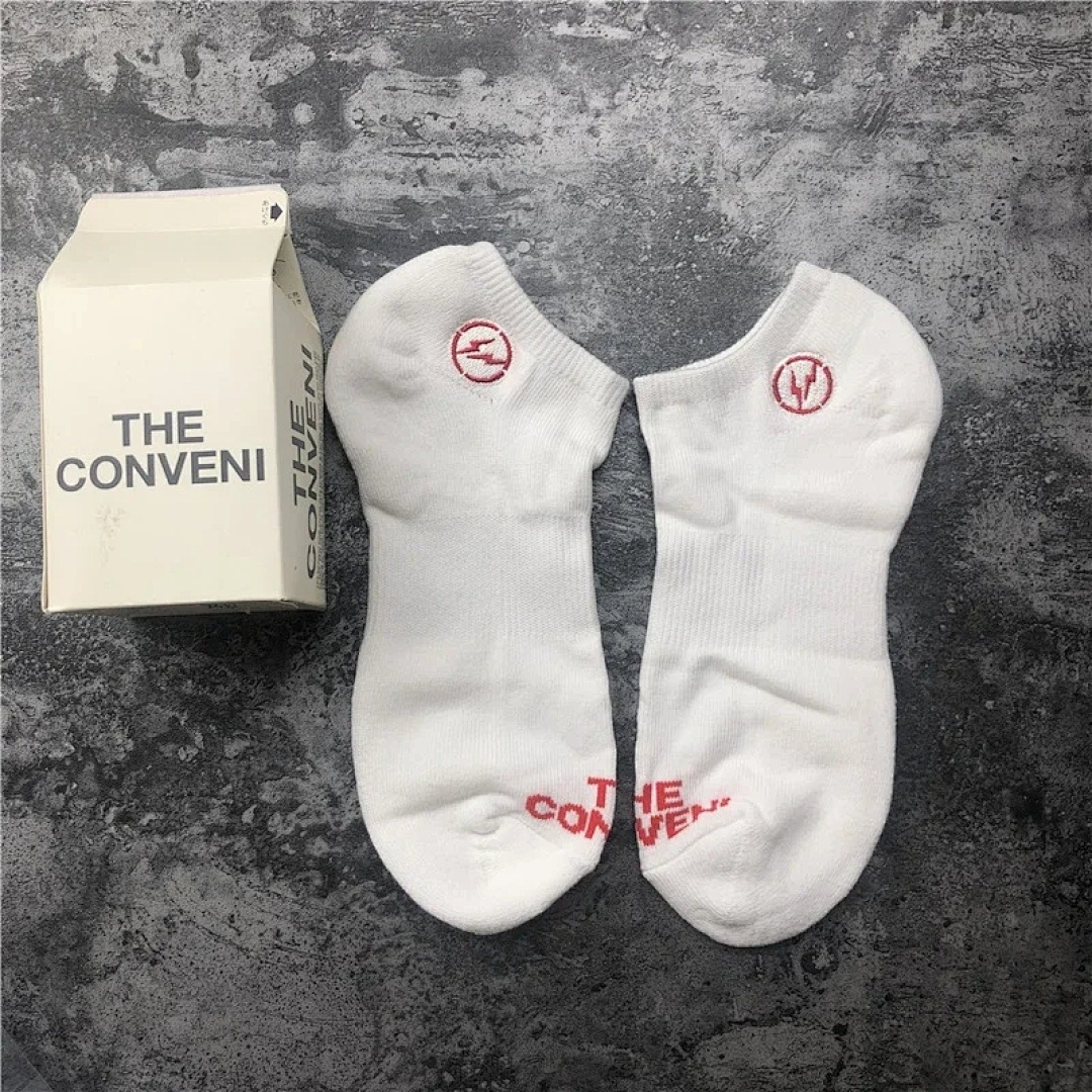 Other Fragment Electric Embroidered Socks Mens (Cream) - Image 10