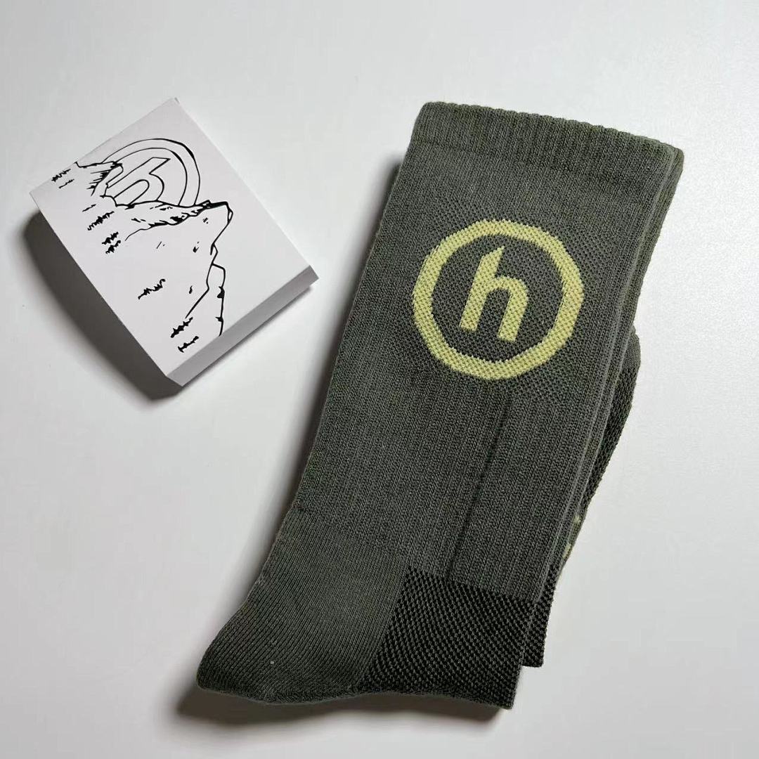 Accessiories HIDDEN Olive New Color Towel Socks - Image 6