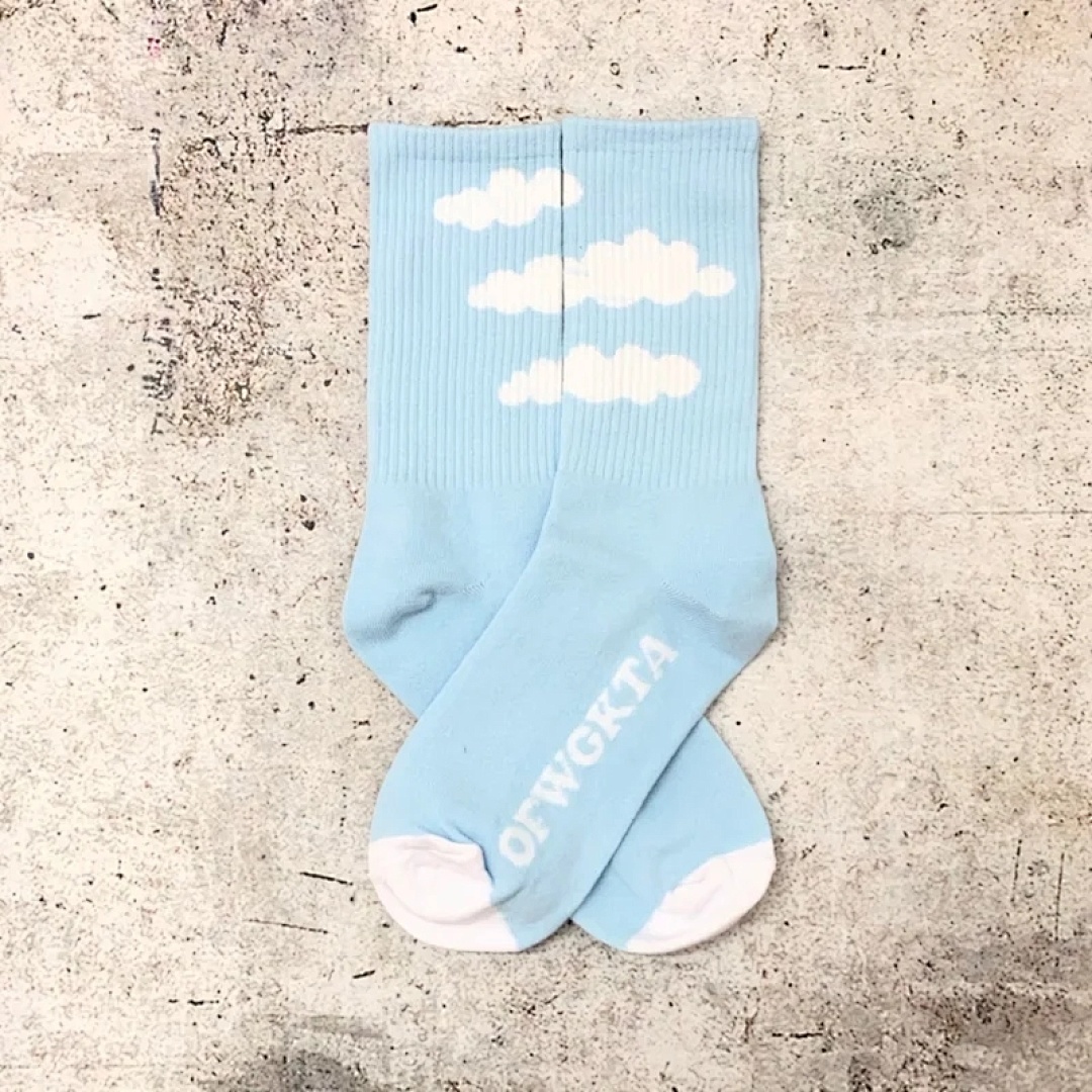 Accessiories GOLF Blue Sky White Cloud Small New Mid Socks - Image 7