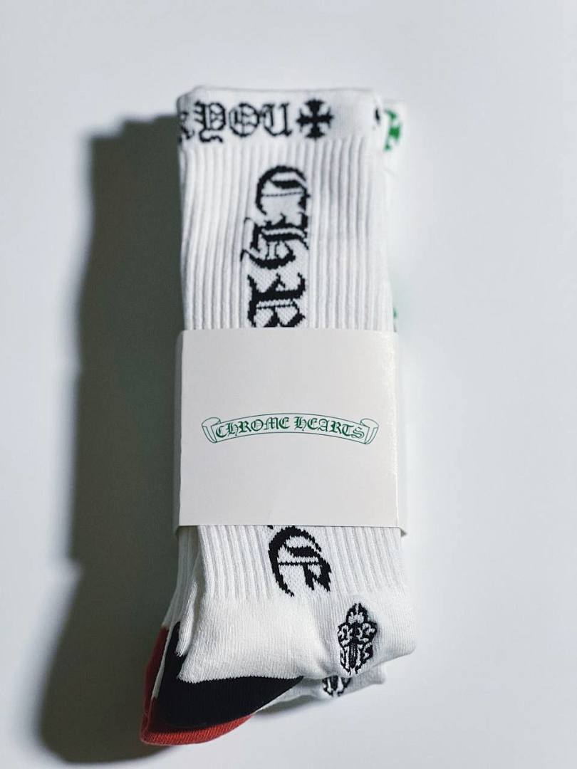 Chanel Chrome-Hearts 2023 Logo Towel Socks - Image 9