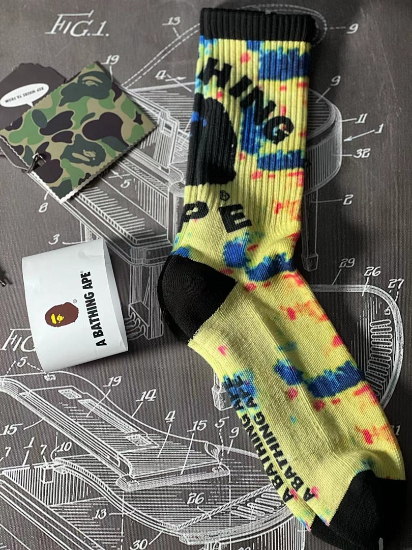 Bape Tie Dye Fleece Sole - Image 2