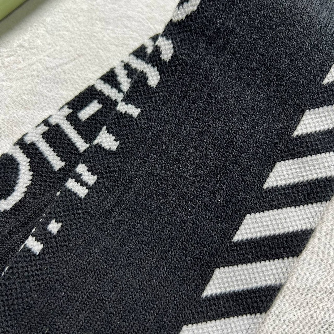Accessiories OFF-WHITE Striped Black Towel Socks - Image 8