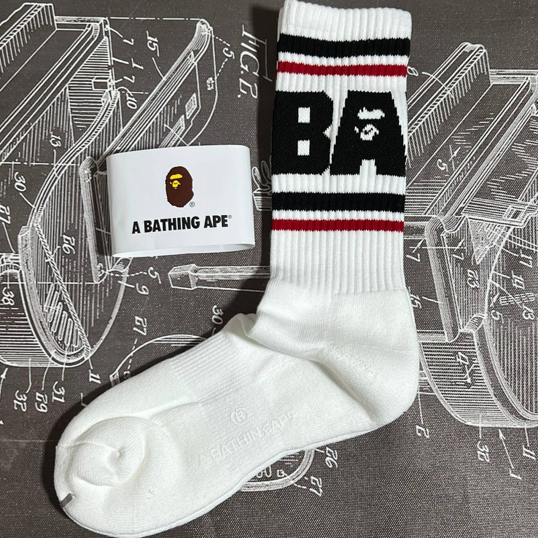 Bape 2023 BA Towel Socks - Image 7