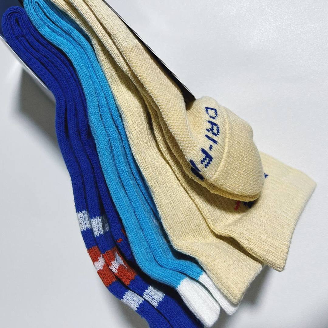 Accessiories N*K 2023 Striped 3 Fleece Sole Socks Paris A Set - Image 15