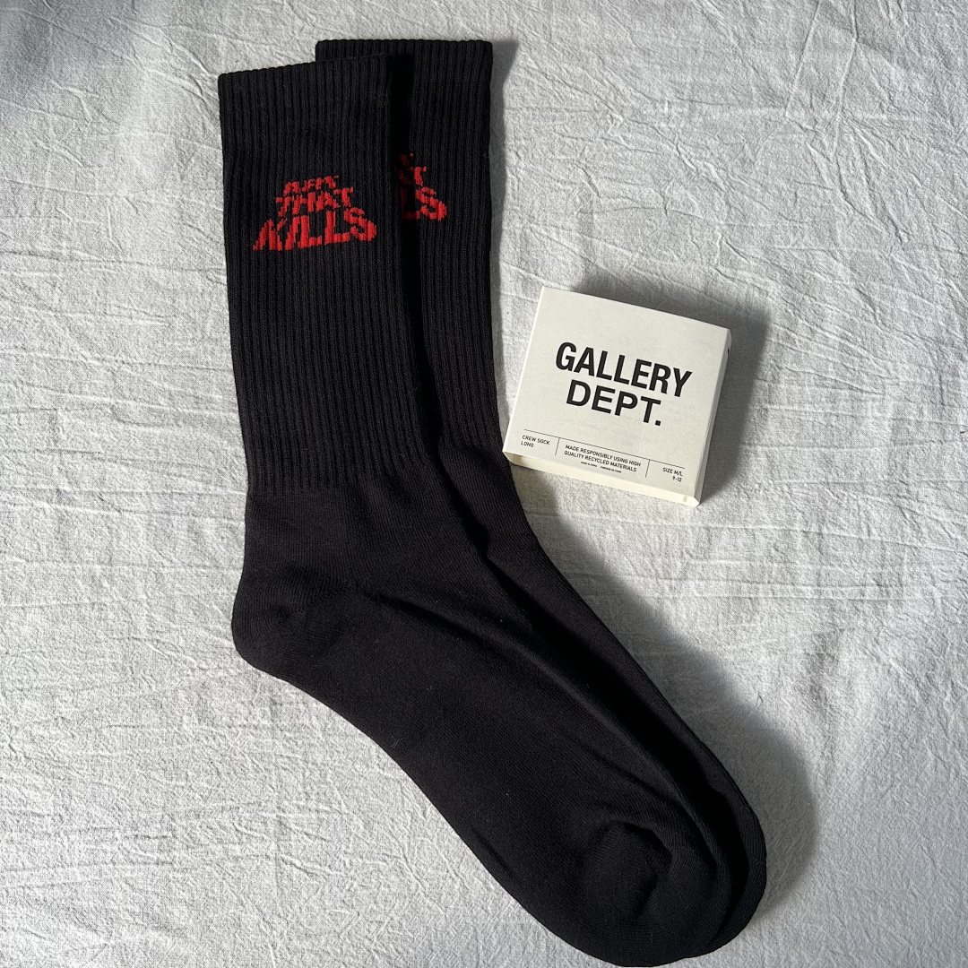 Lanvin Gallery Dept “ARE THE KILLS" Towel Socks - Image 9