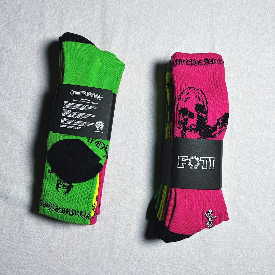 Chanel CHROME HEARTS FOTI COLOR Towel SOCKS 1: 1 - Image 3