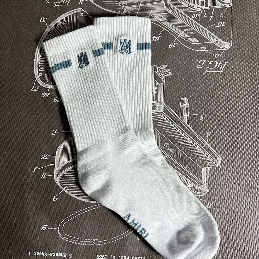 AMIRI 1:1 Embroidery Logo Socks Embroidered - Image 20