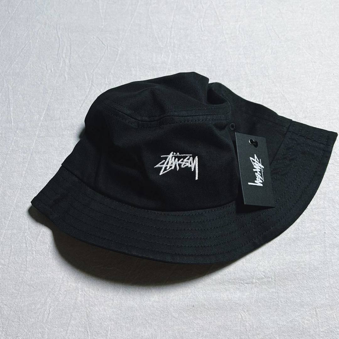 Hats STU Classical Black Cap & Bucket Hat - Image 3