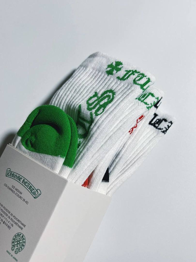 Chanel Chrome-Hearts 2023 Logo Towel Socks - Image 8