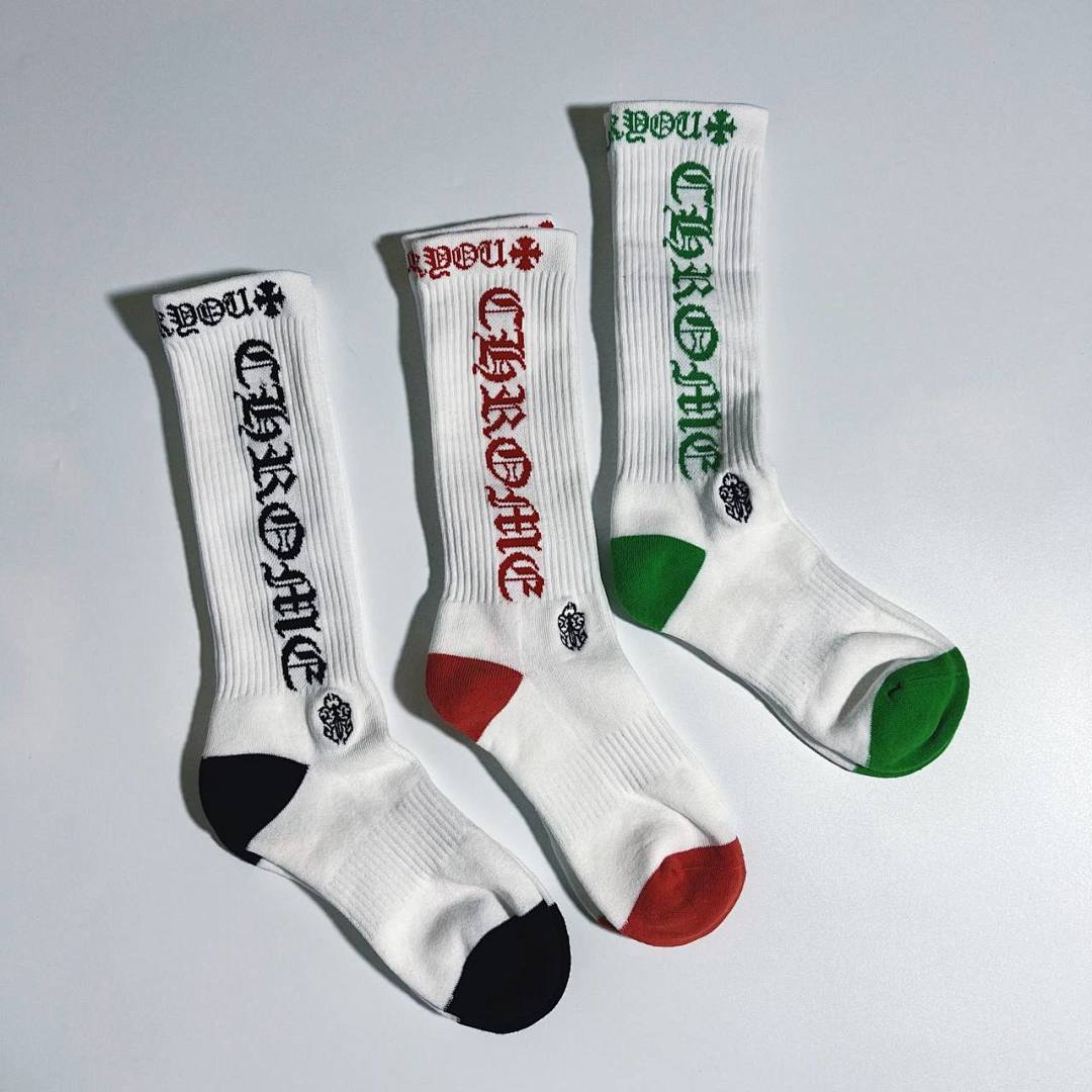 Chanel Chrome-Hearts 2023 Logo Towel Socks - Image 19