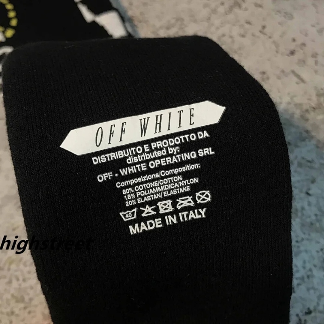 Accessiories Off White 16SS Socks Electric Collab OW - Image 6