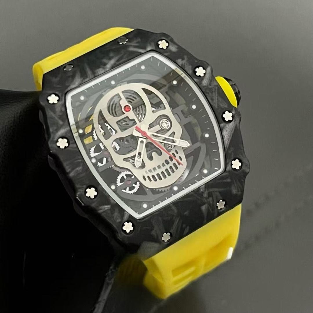 Chanel Luminous SKULL Watch Red Glow (Quite Heavy Good Quality) - Image 5