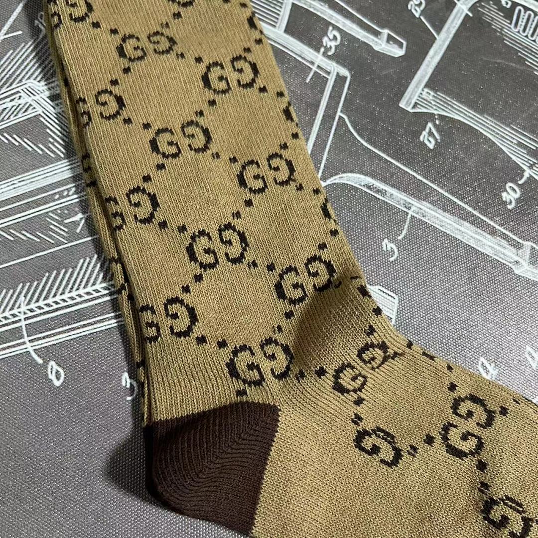 Accessiories G Long Classical Socks (Brown) - Image 5