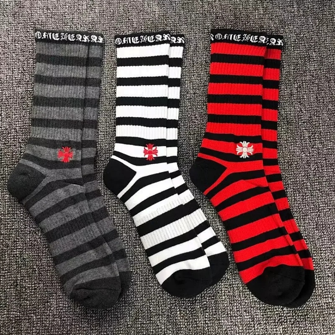 Chanel Chrome Hearts Stripe Socks - Image 10