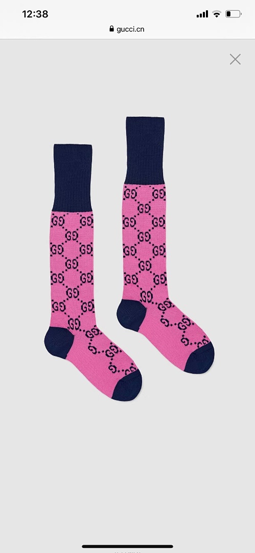 Accessiories GG Multicolour Cotton Blend Sock - Image 6