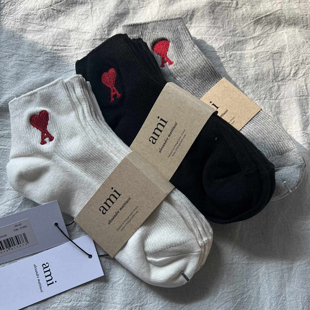 Accessiories 3 Pair A Set AMI Socks - Image 5