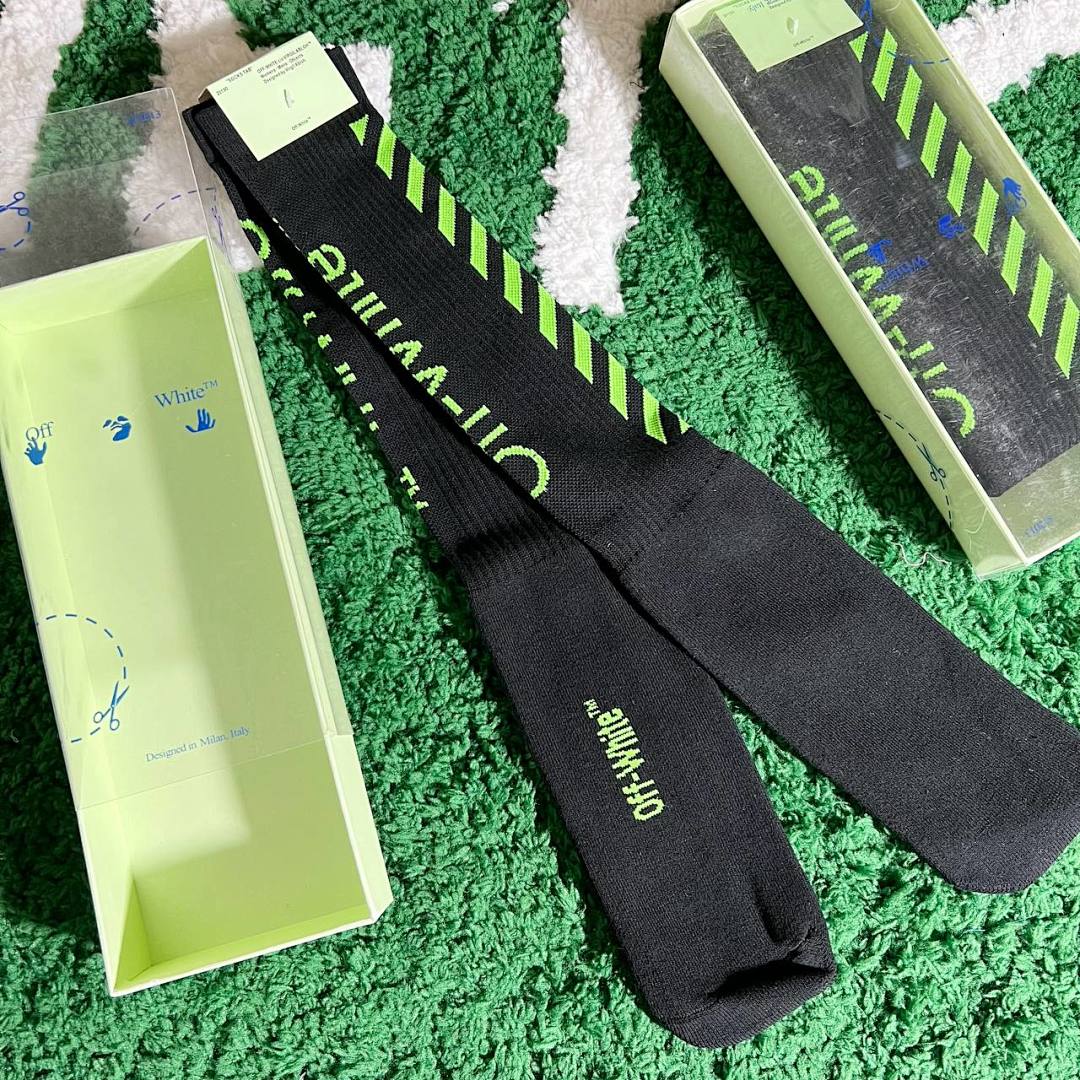Accessiories OFF WHITE 19Ss Towel Socks With Box - Image 7