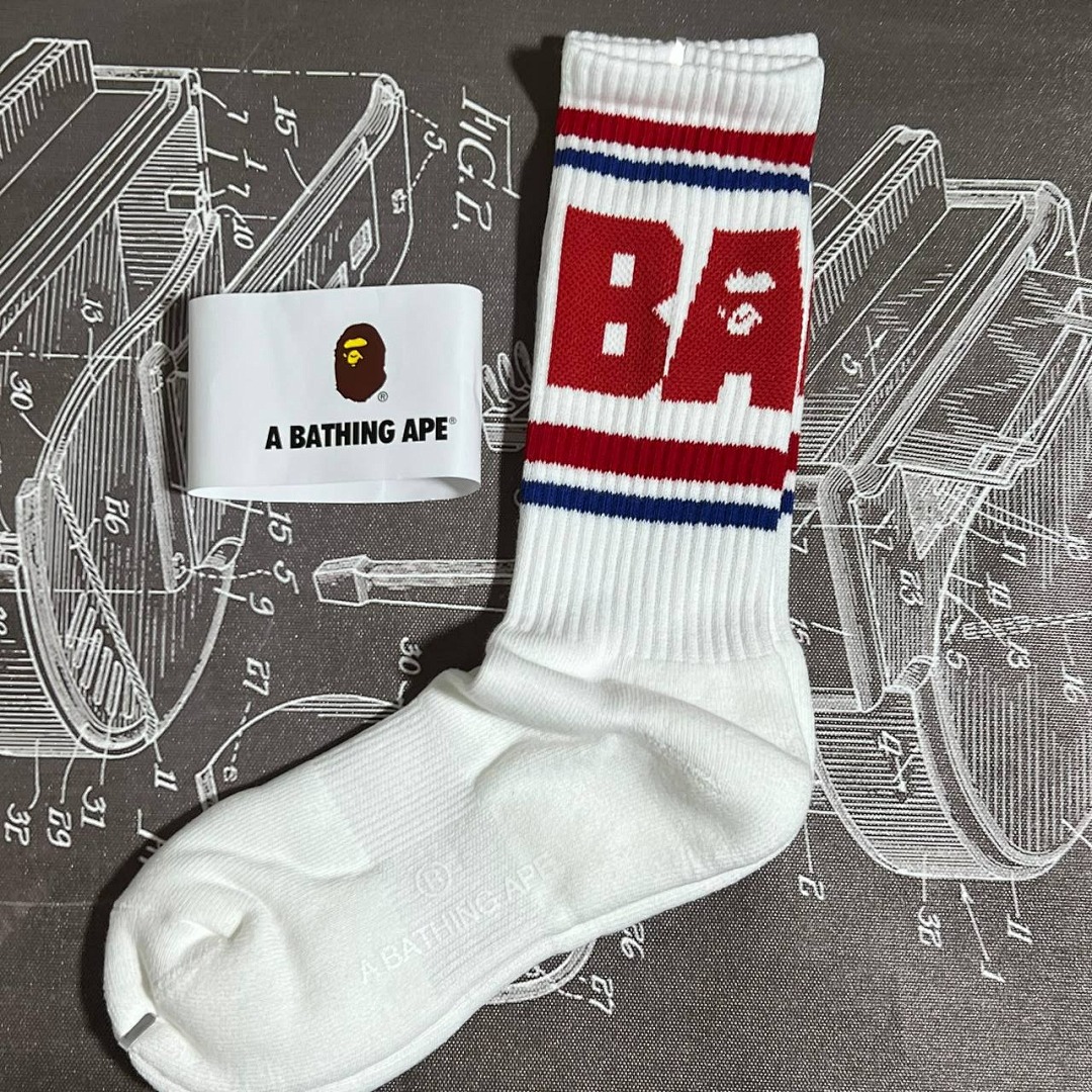 Bape 2023 BA Towel Socks - Image 6