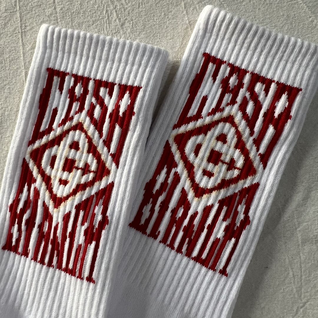 Accessiories Gothic Logo Socks White Wind - Image 6