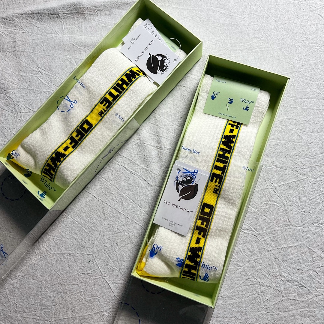 Accessiories OFF WHITE Industry Yellow Sock - Image 5
