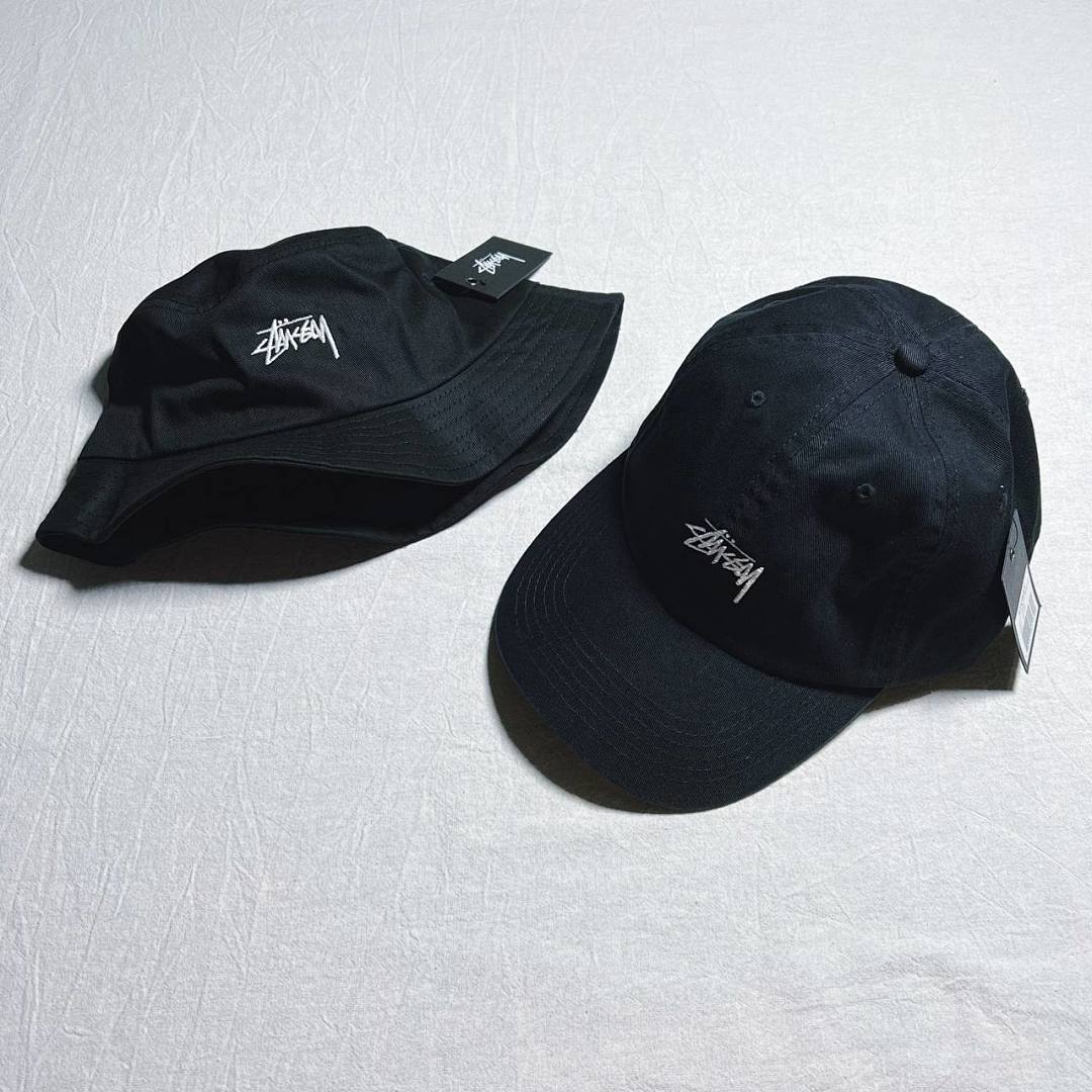 Hats STU Classical Black Cap & Bucket Hat